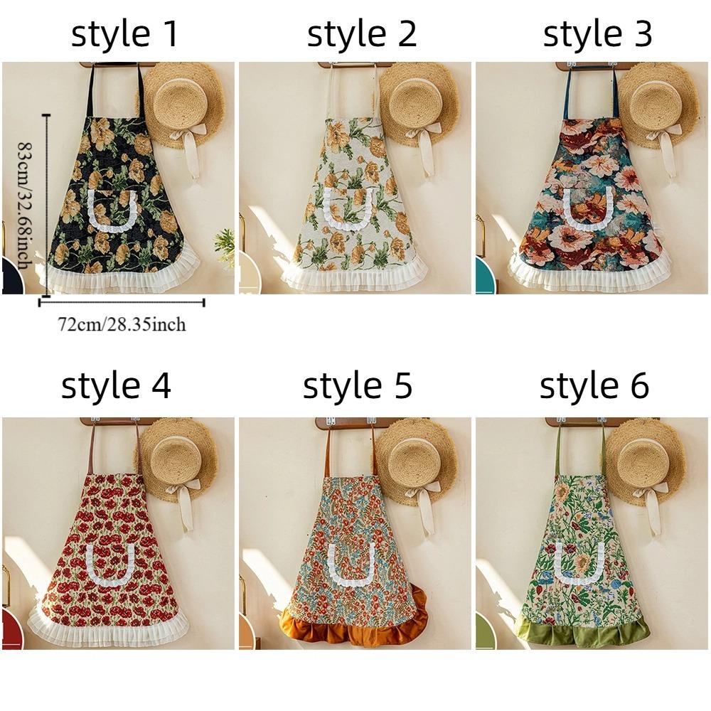 Anti Staining Kitchen Apron Stylish Hanging Neck Apron Practical Work Clothes  BBQ