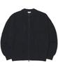 NOMANUAL Destroyed Knit Zip-Up - Black