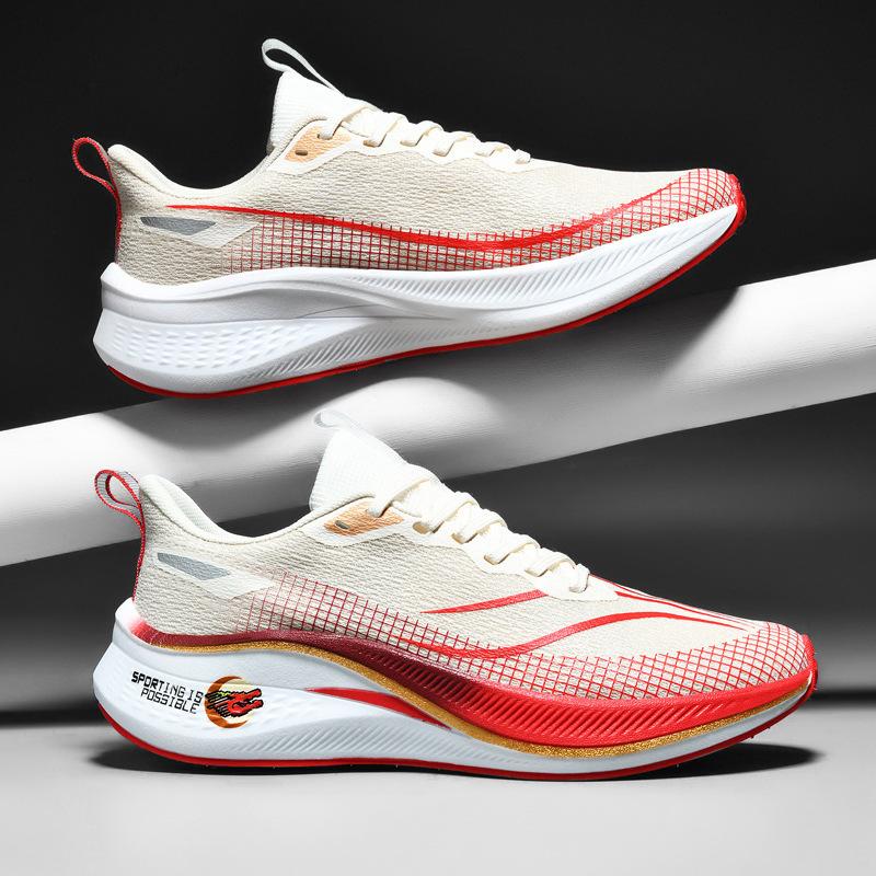 Red Rabbit Pro Carbon Board Racing Running Shoes Mesh Breathable Casual Shoes Dragon Year Sneakers Pro Running Shoes