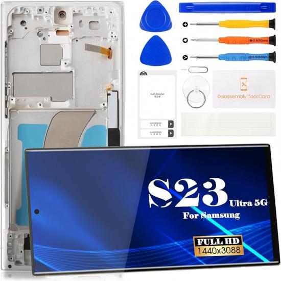 TFT for Samsung S23 Ultra LCD Digitizer Replacement for Samsung Galaxy S23 Ultra 5g Display Screen Replacement for Samsung SM-S918 Touch Screen
