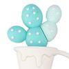 6Pcs Silicone Straw Cover Cap Cartoon Cute Straw Plugs Leak-Proof Pull Out Design Drinking Tube Tips Outdoor Activities