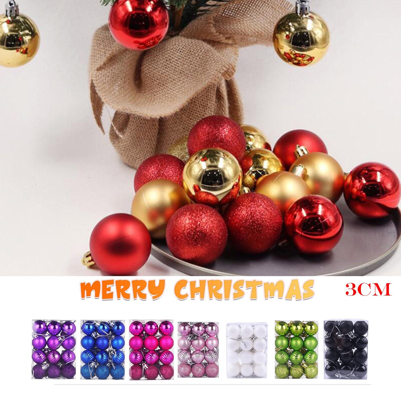 

24Pcs Рождественские шары Baubles Party Xmas Tree Decorations Висячие украшения Декор