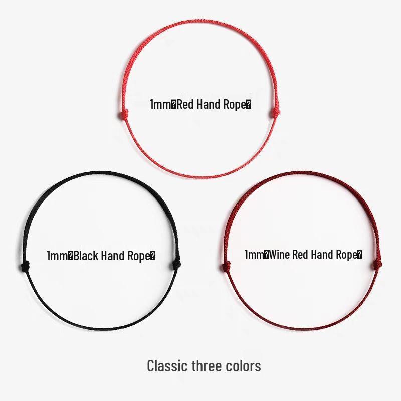 Red String Benmingnian Hand Rope: Men's Bracelet, Women's Anklet, Couple's Anklet