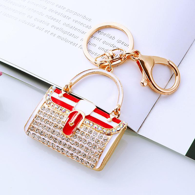 Fashion Cute Crystal Women Rhinestone Bag Lady Wedding Jewelry Trinket Car Girl Gift Bag Charm