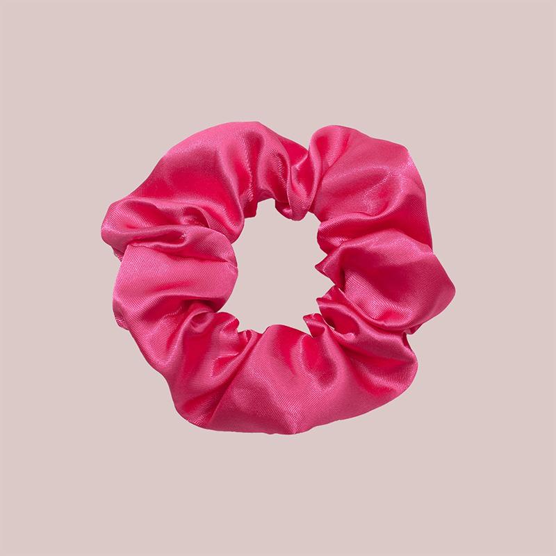 8Pcs  Satin Fabric Sausage Loop Hair Rings Set Solid Colour Fabric Loop Hair Rope Hair Scrunchies Scrunchy Black Coffee