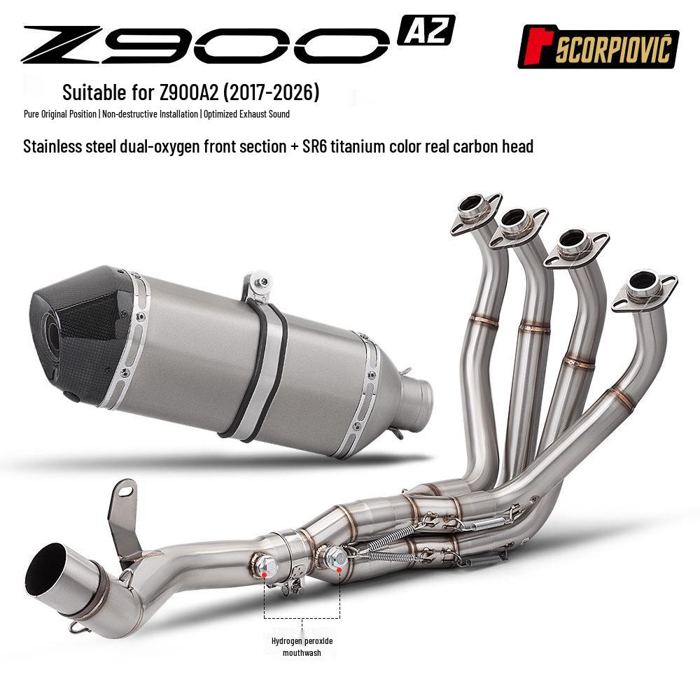 Dream Star Arrow Exhaust System for Z900A2 (2017-2026) Mod: Front Pipe & Muffler