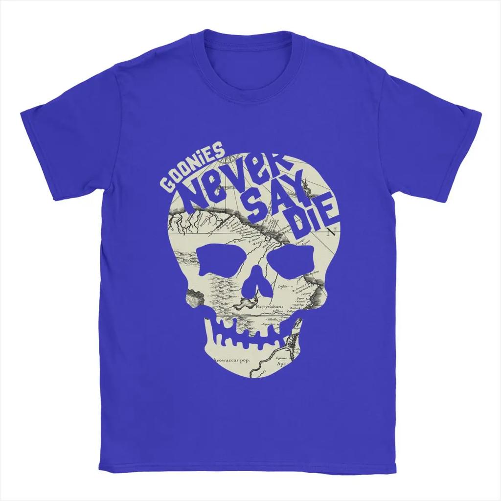 Goonies Never Say Die Men's T Shirts Fashion Tees Short Sleeve Crewneck T-Shirt Pure Cotton Summer Clothes