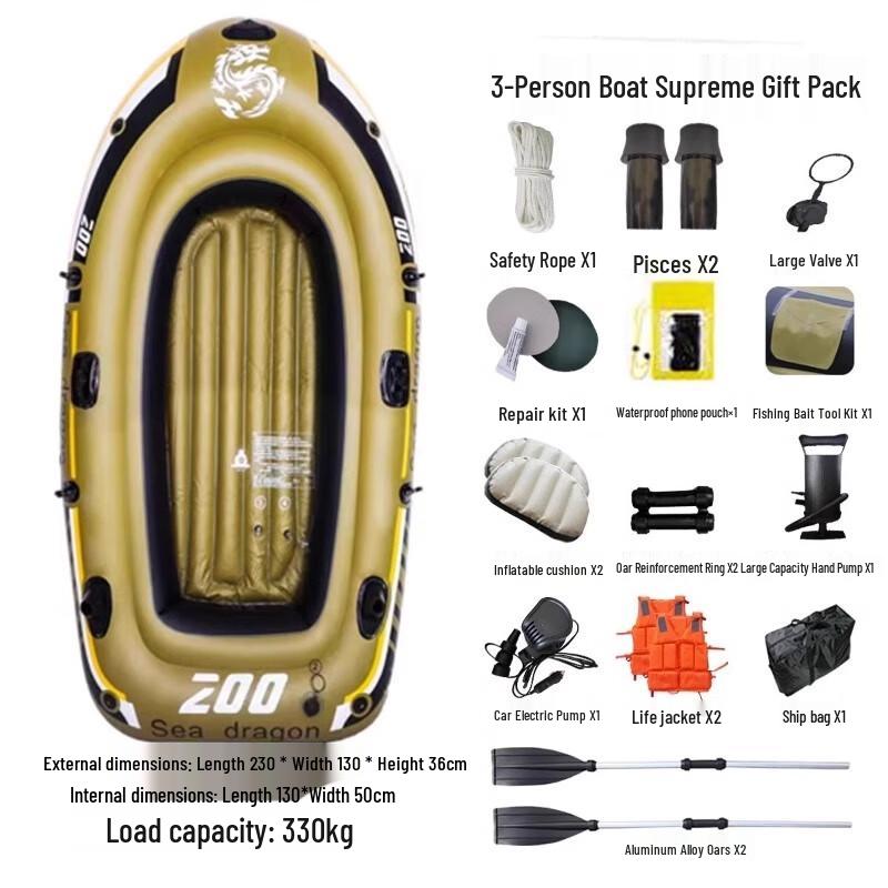 2-Person Portable Inflatable Boat