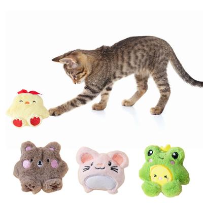 Cat Plush Toy Bite-resistant Soft Exquisite Cartoon Bear Shape Kitten Cat Catnips Chewing Toy Pet Supplies