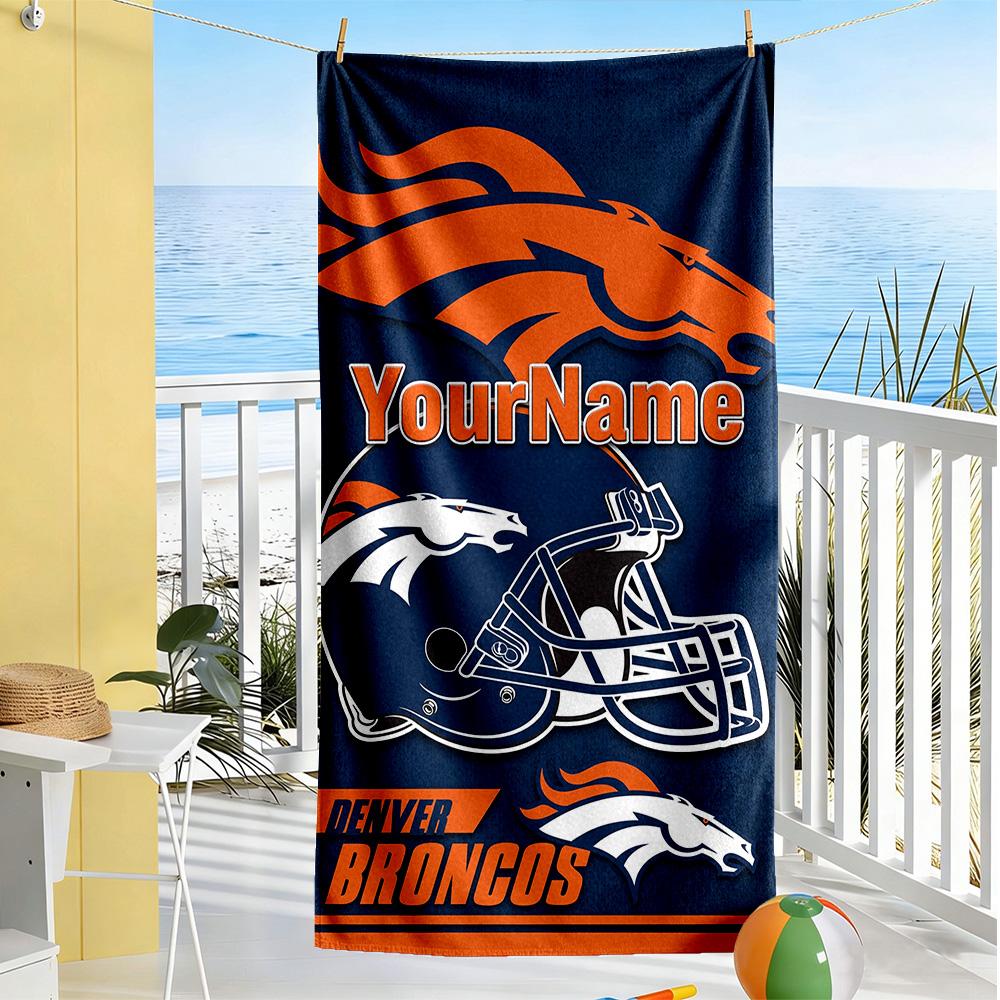 Dallas Customizable Name Beach Towel High Absorbency & Quick-Dry Perfect for Traveling Yoga Camping and Swimming