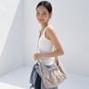 Fluit Studio Nylon Buckle Point Shirred String Crossbody Bag