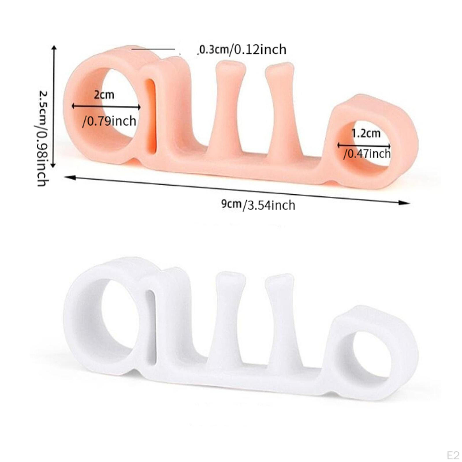 2 шт. опорные подушечки для пальцев ног комплект для выравнивания стопы для девочек — фото 3