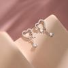 Heart & Star Stud Earrings,  Double-Shape Earrings For Women Cute Daily Wear Jewelry Gift
