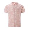 Summer New Tie-dye Lapel Short-sleeved Men's Beach Casual Sports All-match Shirt