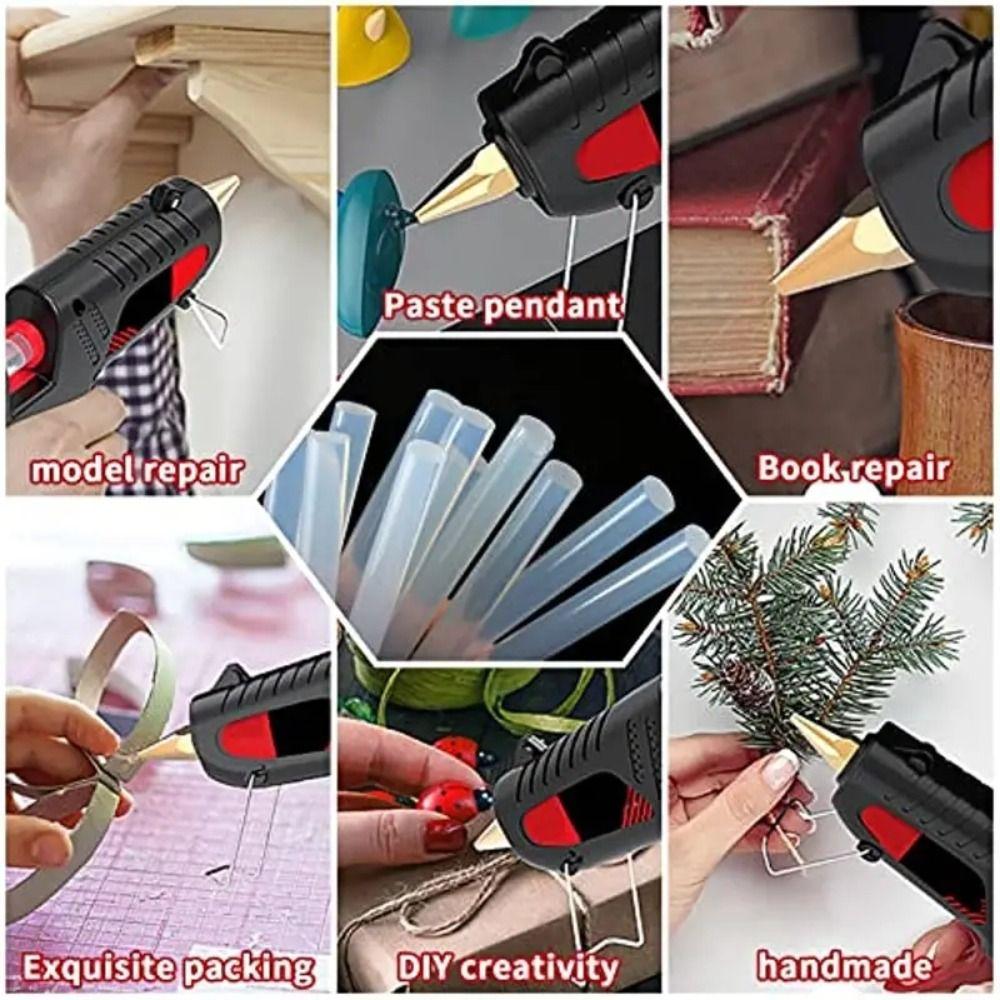 20Pcs Strong Adhesion Hot Melt Glue Sticks Transparent Adhesive Glue Rods Glue Refills