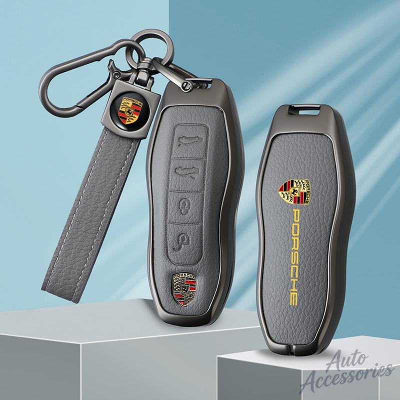 3/4 Button Car Key Case Cover Holder Shell For Porsche Cayenne 958 911 Lepin 996 Macan Boxster Panamera 997 944 924 Panamera 9YA