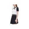 FILA Fitted Sports Casual Short Sleeve Polo Shirt Women tops Standard-White T11W332101F-WT