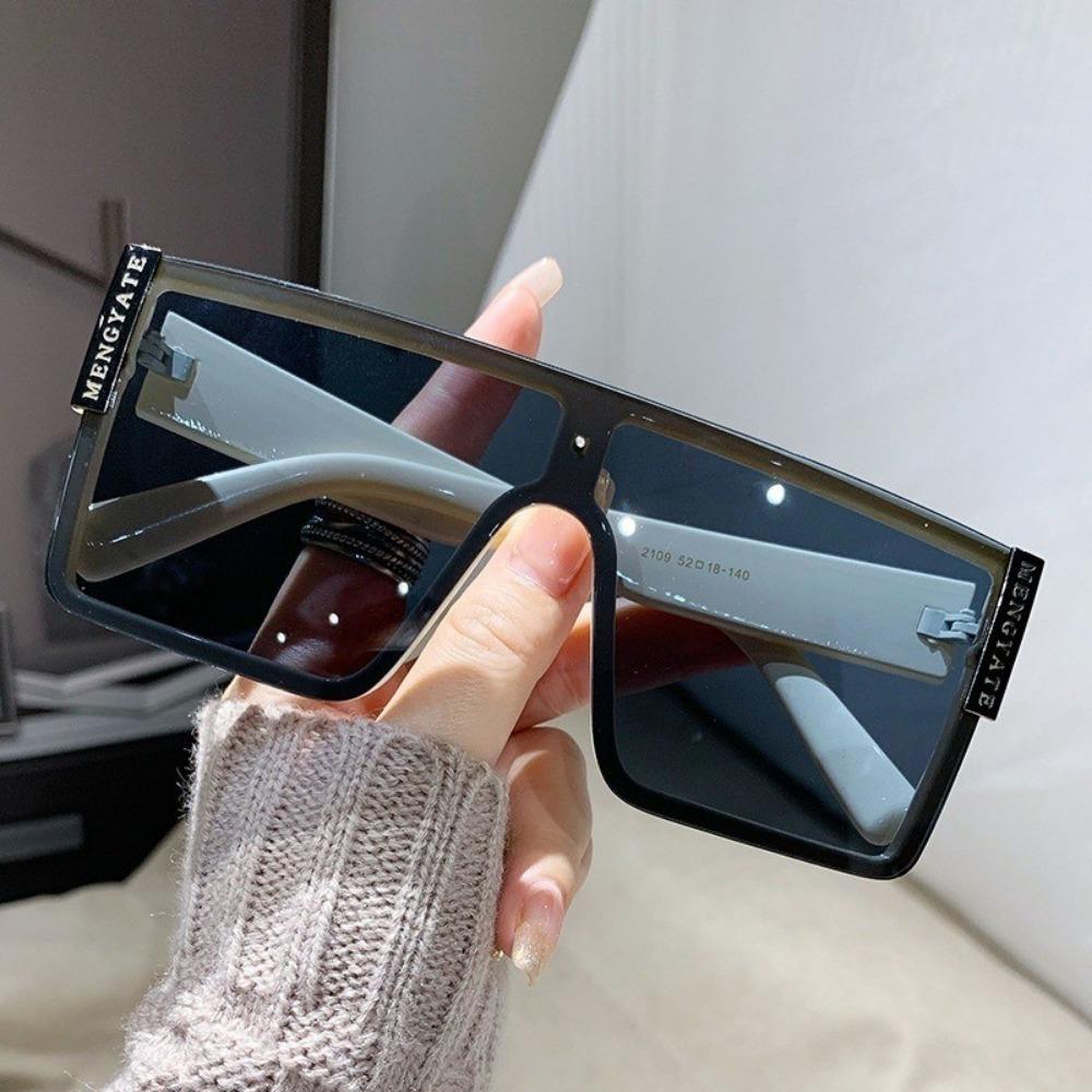 Fashion Large Frame Square Women Sunglasses Gradient Lens Outdoor UV Protective Shades Glasses for Men Women
