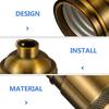 Douille de Lampe Vintage Rétro E27 Support de Lumière en Aluminium Moulé sous Pression pour Ampoule Apparente Suspension Éclairage DIY Escalier Sous-sol Salle de Bain