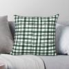 A Green Plaid Tartan Pillowcase Polyester Linen Velvet Creative Zip Decorative Throw Pillow Case Sofa Cushion Case