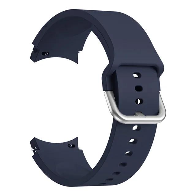 Silicone Strap For Samsung Galaxy Watch 7/6/5/4 40mm 44mm Color tonal buckle bracelet For Galaxy 6 Classic 43mm 47mm 5 Pro Belt