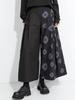 Autumn 2025 Yamamoto-Style Women's Retro Color Block Wide-Leg Culottes