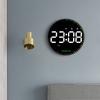 Digital Electronic Clock Living Room Simple Large Font Wall Clock LED Time Colorful Second Hand Clock 6635