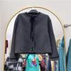 2024 Autumn/Winter French Chic Petite Double-Sided Cashmere Bow Coat