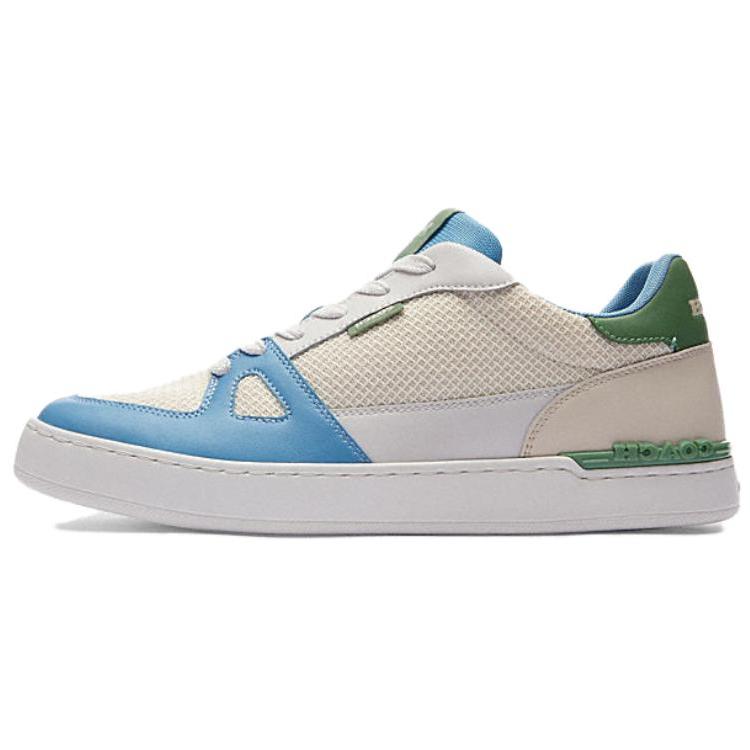 Coach Clip Round Toe Lace-Up Sneakers Men Sneakers Blue CR872-WSQ