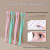 Beginner's Stainless Steel Precision Tweezers for Lower False Eyelashes - Flat Head Design