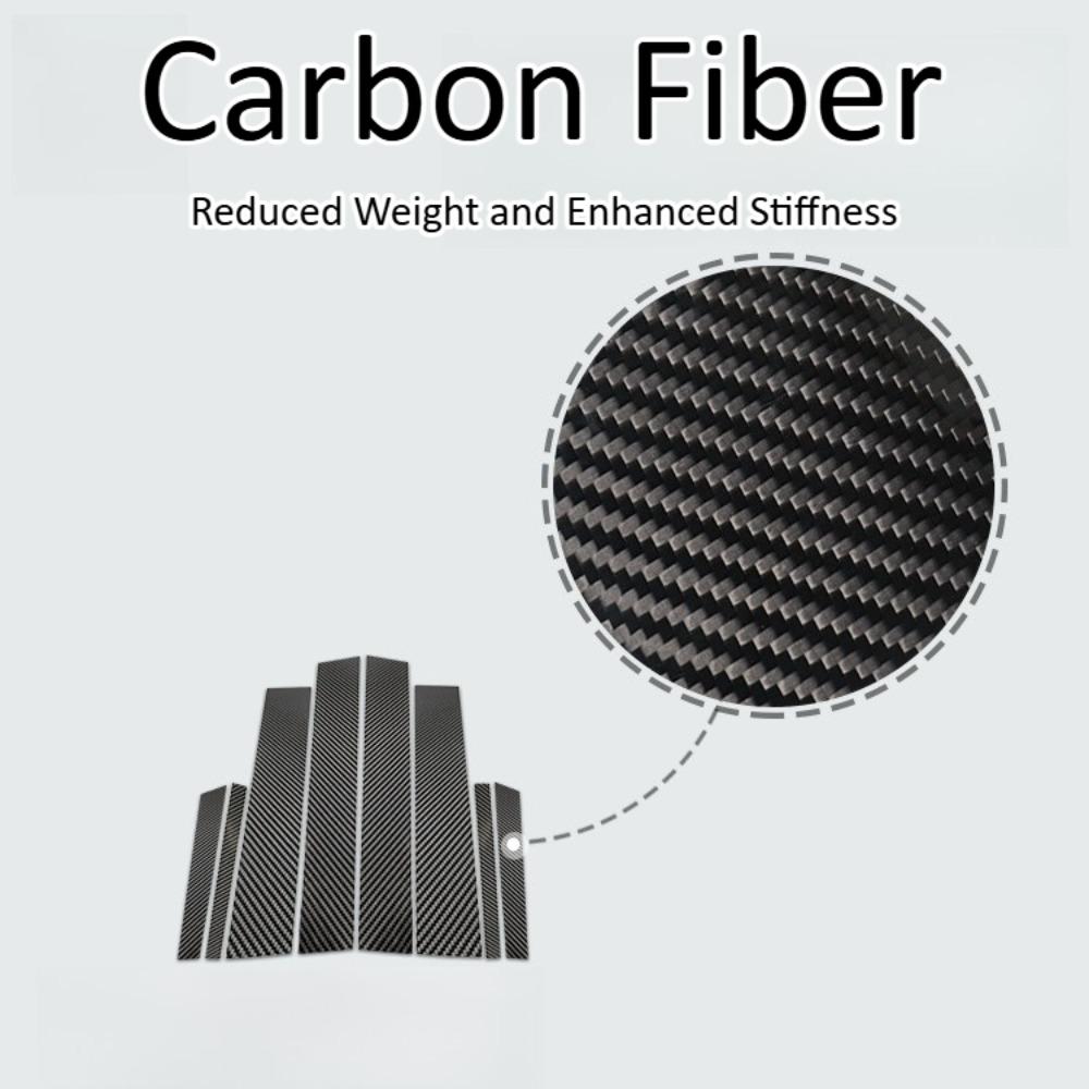 Real Carbon Fiber B Pillar Trim Sticker Panels For BMW X6 2009-2014 Car Exterior Styling Accessories Kit Sets Replacement Panels