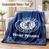 Custom Text Flannel Blanket Rangers FC Print Warm Cozy Blanket Home Sofa Bedding