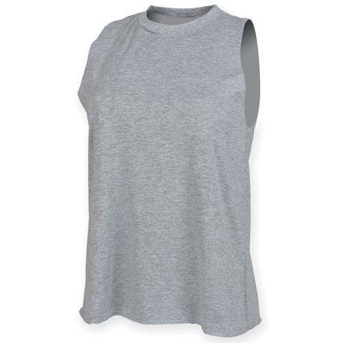 Skinni Fit Top feminino/feminino de gola alta em urze XXL cinzento