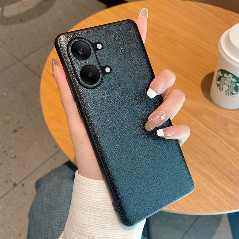 Good Skin Feel Lychee Plain Leather Case For Xiaomi Poco X8 Pro Max POCO X8 Pro F8 Ultra M8 Pro F7 Pro F6 Lens Protective Cover