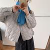 Light and Small Fragrant White Duck Down Rhombus Down Jacket Women's Winter Lapel Small Fashion Warm Top