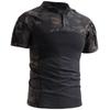 Knitted Frog Clothes Men's Camouflage Short-sleeved Slim Elastic T-shirt Property Team Building Top