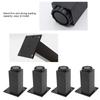 4 Stück Hardware Aluminiumlegierung Möbelfüße Quadratisch Schwarze Schrankfüße 100mm/120mm Stützfüße Tisch