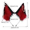 Elastic Faux Fur Wolf Ear Headband for Costume Parties Cosplay Event and Role Playing Gathering Dressingup Headwear