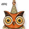 Halloween Door Frame Wooden Hang Tags 6Pcs Vintage Ornaments for Tree Decorations Black Cat Pumpkin Wood Cutout Cartoon Ghost Decor Owl Hanging