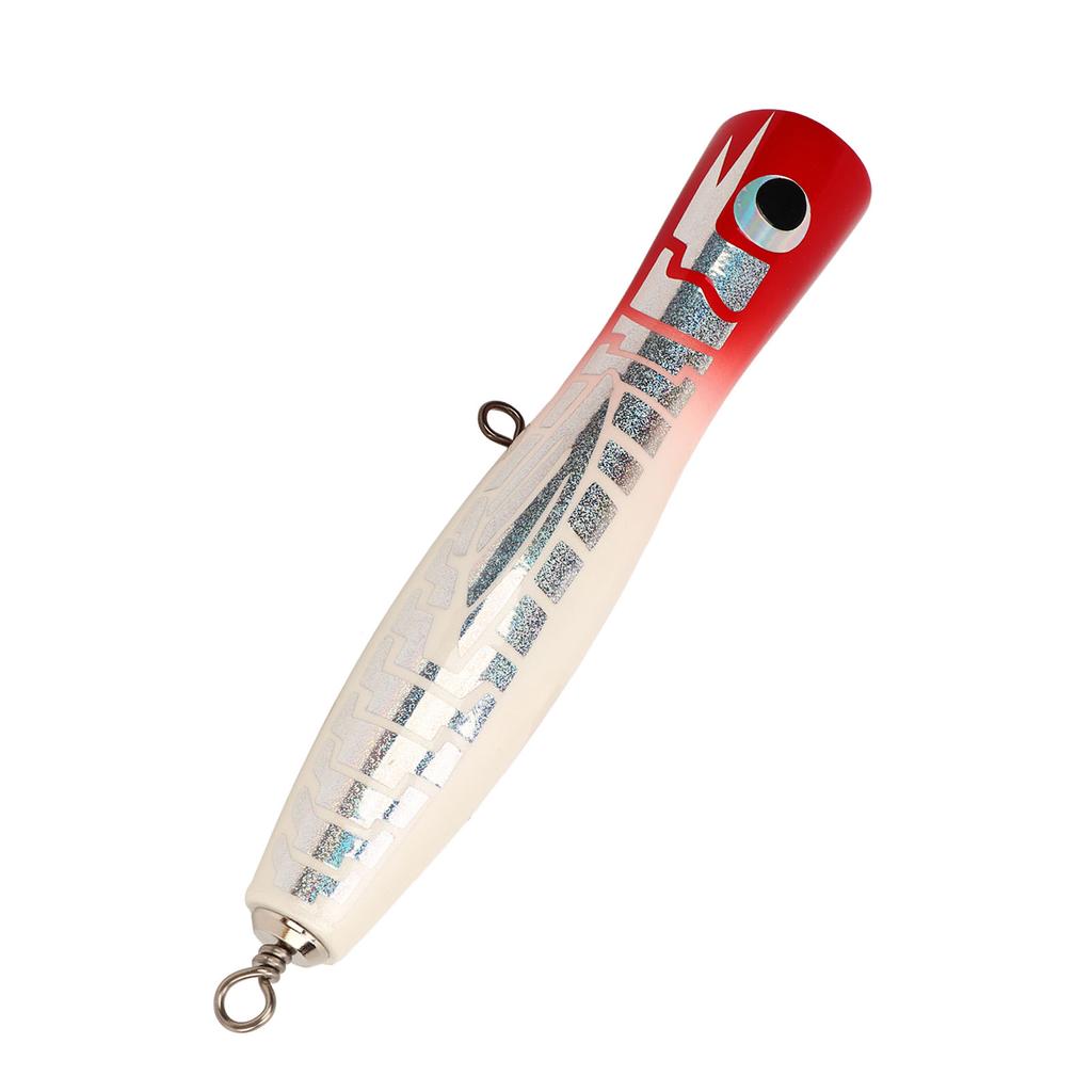 Popper Fishing Lure Attractive Colors Reflective Basswood 7.1in 3oz Large Popper Fishing Lure for Bass Tuna GT