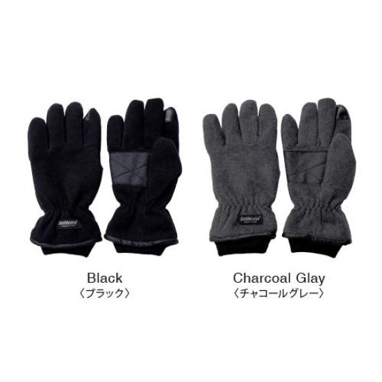 GlovesDEPO Waterproof Microfleece Gloves with Knitted Black Men's Cuffs,