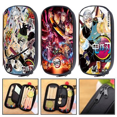Demon Slayer Kamado Tanjirou Penál Multifunkční Nezuko Kancelářské potřeby Pouzdro na tužky Estuches Školní potřeby Penál
