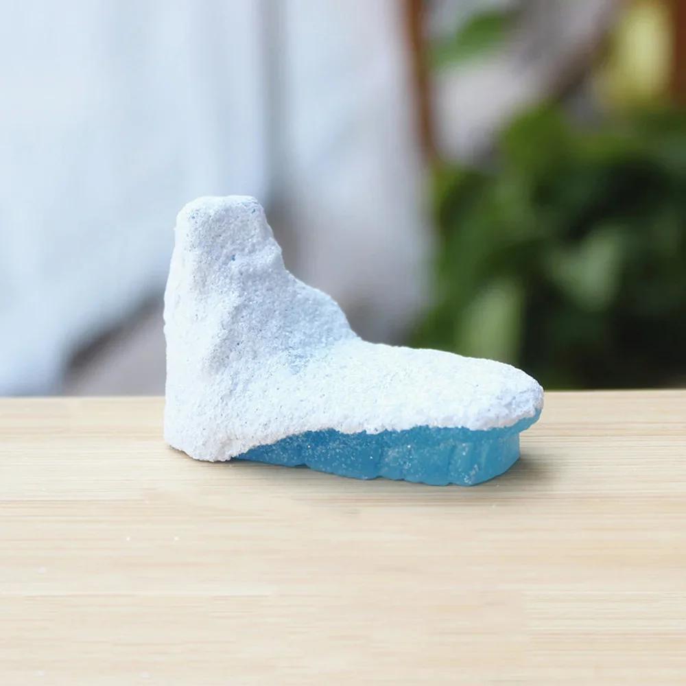 Resin Iceberg Penguin Craft Model Winter Figurine Miniature Micro Landscape Fairy Garden Handmade Ornament