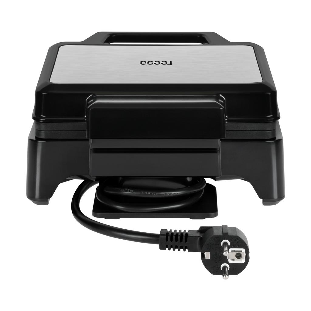 Waffle maker with 2 waffles, 1600W, stainless steel, power regulation, Teesa