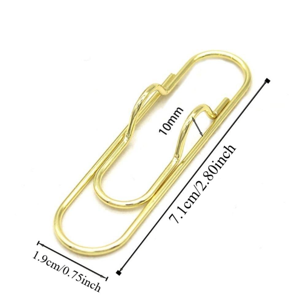 10pcs Colorful Pen Holder Paper Fix Clips Bookmarks Stationery Paper Clips  Notebook