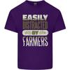 Easily Distracted Farmers Farming Unisexs Light Cotton TShirt