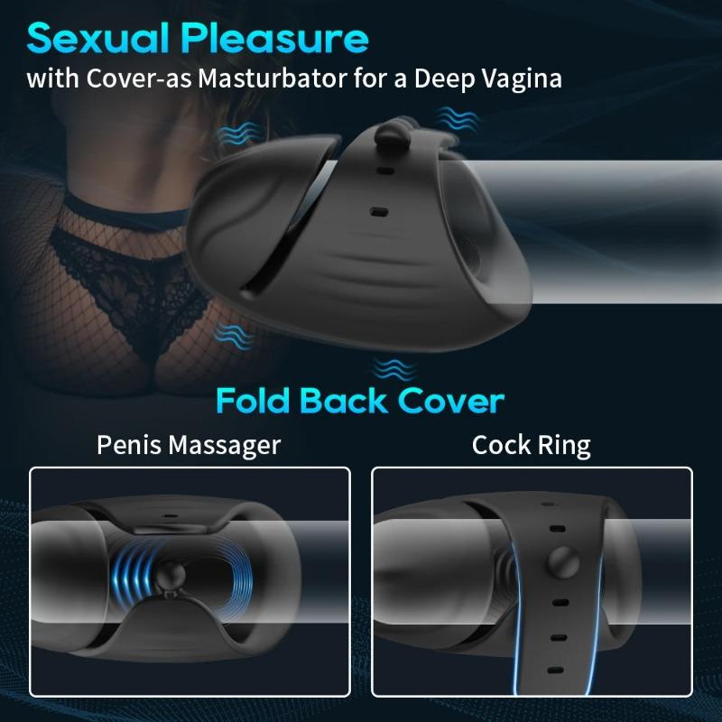 APP-Controlled Adjustable Penis Vibrator – Smart Cock Ring for Ejaculation Delay & Glans Training (Men's Masturbator)