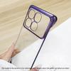 Plating Frameless Transparent Phone Case For Xiaomi Redmi K80 Pro Champion Shockproof Bumper Colorful Hard Shell Protective Back Cover