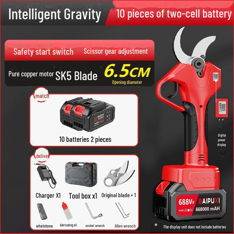 Electric Telescopic Pruning Shears and Saw for High Branches