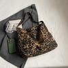 Large Capacity Leopard Print Bag Shopping Bag Women's Shoulder Bag Tote Bag